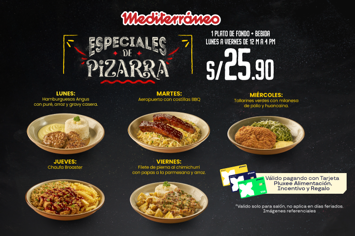 ESPECIALES DE PIZARRA